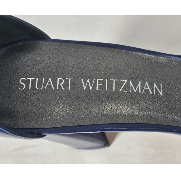 STUART WEITZMAN NEARLYNUDE ANKLE STRAP SANDALS NICE BLUE • SIZE 6.5 • G242246 - Picture 10 of 10